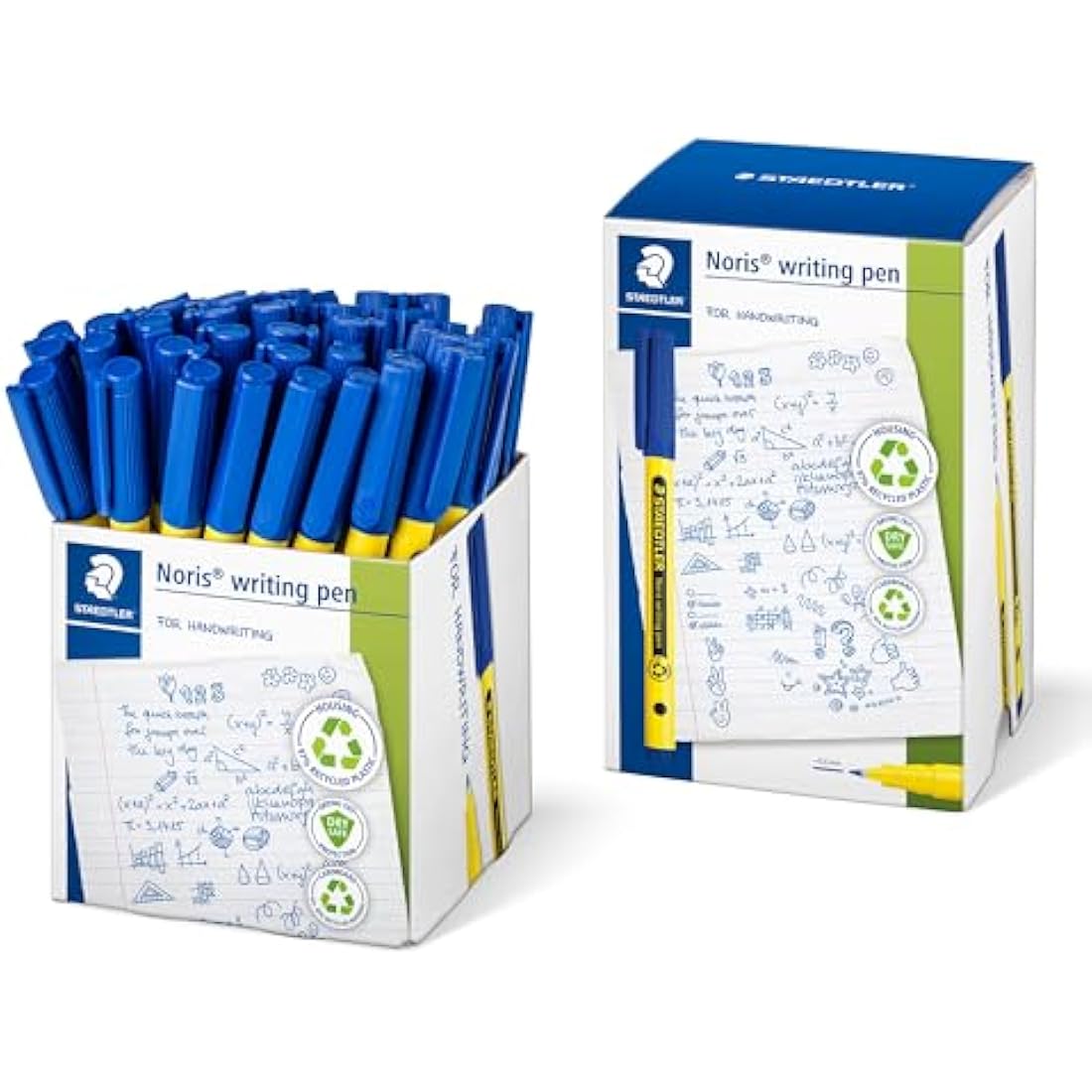 STAEDTLER 307-3 CT50 Noris Handwriting Pen - Blue (Tub of 50)