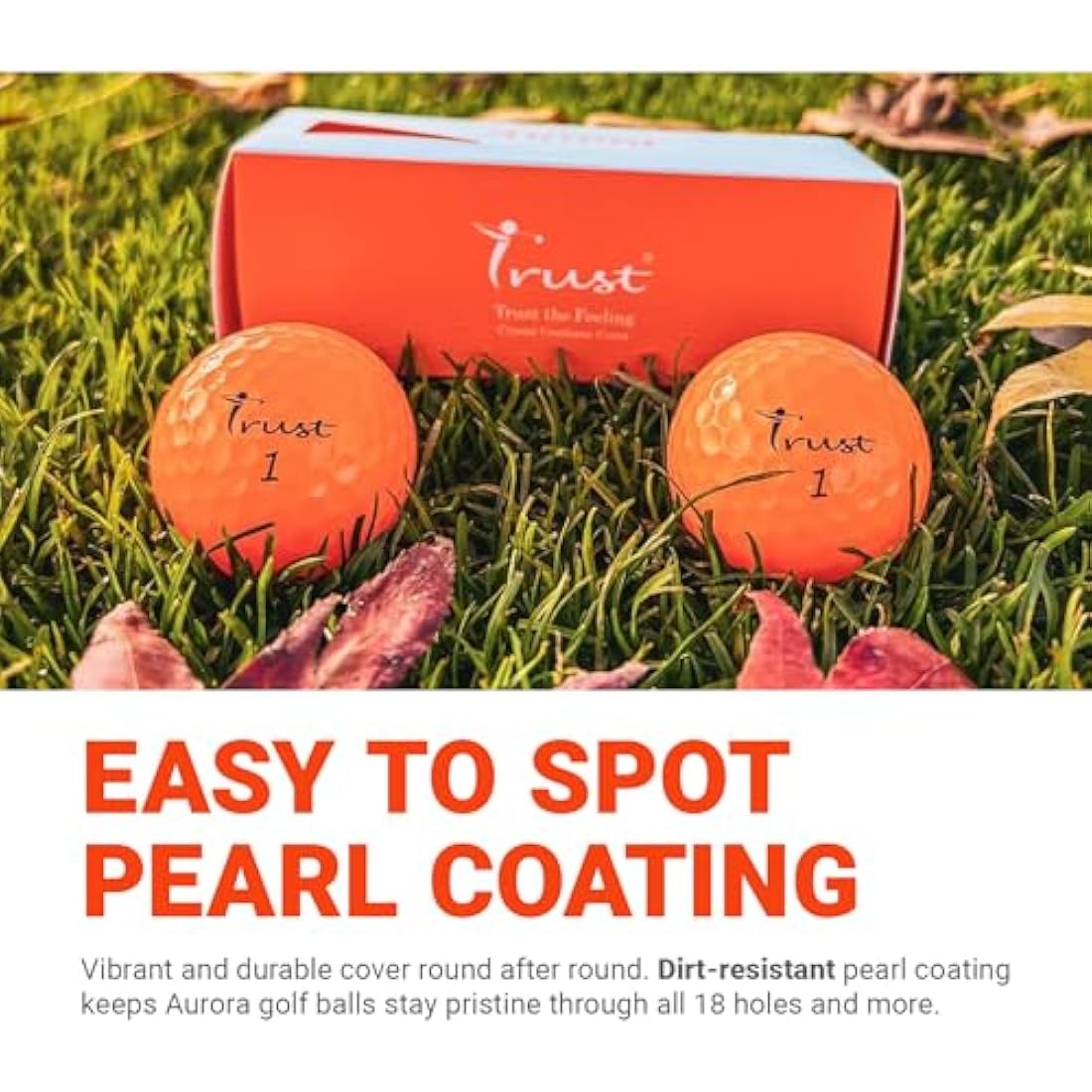 Trust Golf Balls Aurora | Rosa | Tour-Level Performance | Stand Out | Maximum Distance | Straight Flight | Stopping Power | Crystal Urethane Cover for Ultimate Control | 12 or 48 Balls