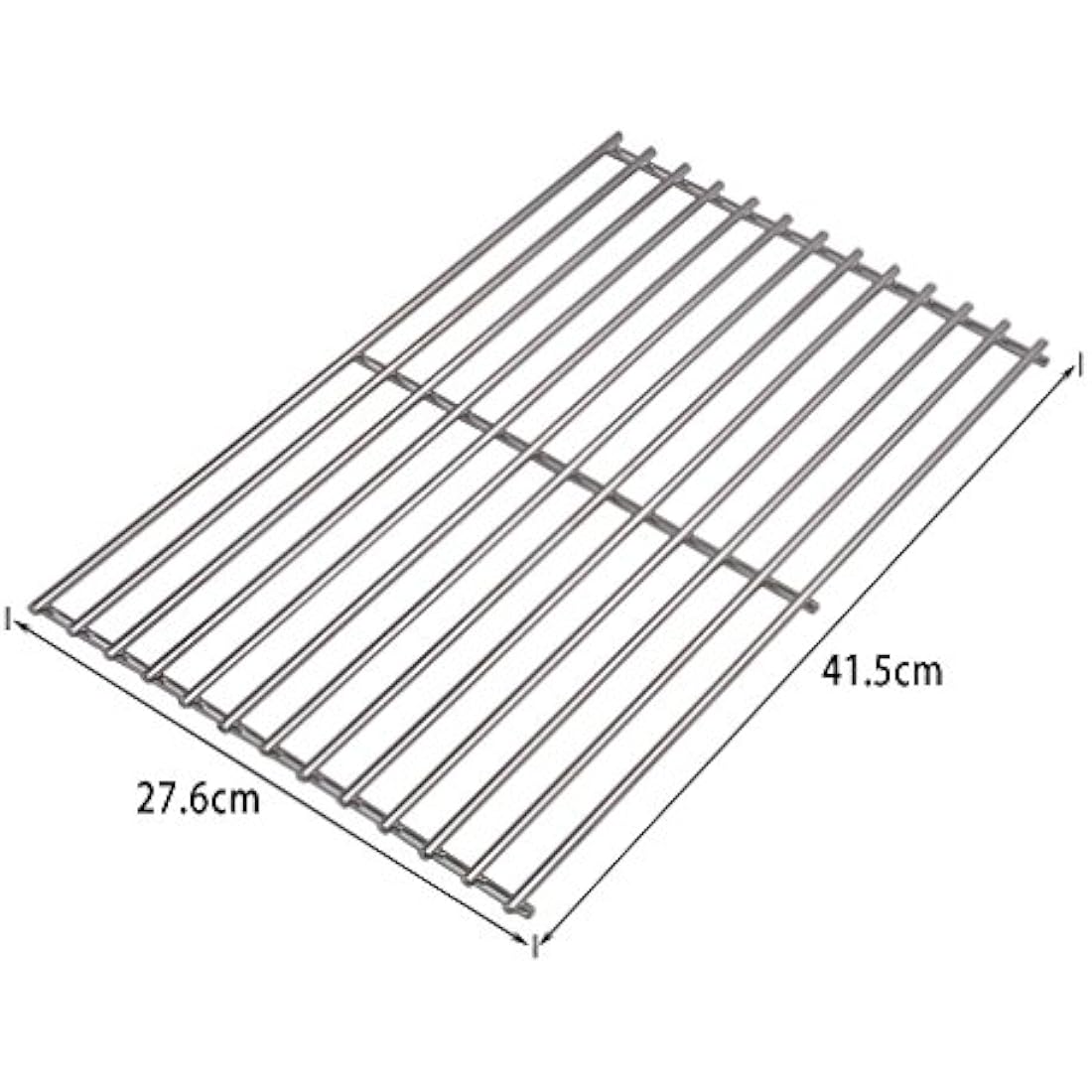 Onlyfire Replacement BBQ Stainless Steel Cooking Grates Fit for Tepro Toronto, Schwarz Model Grills,Set of 2