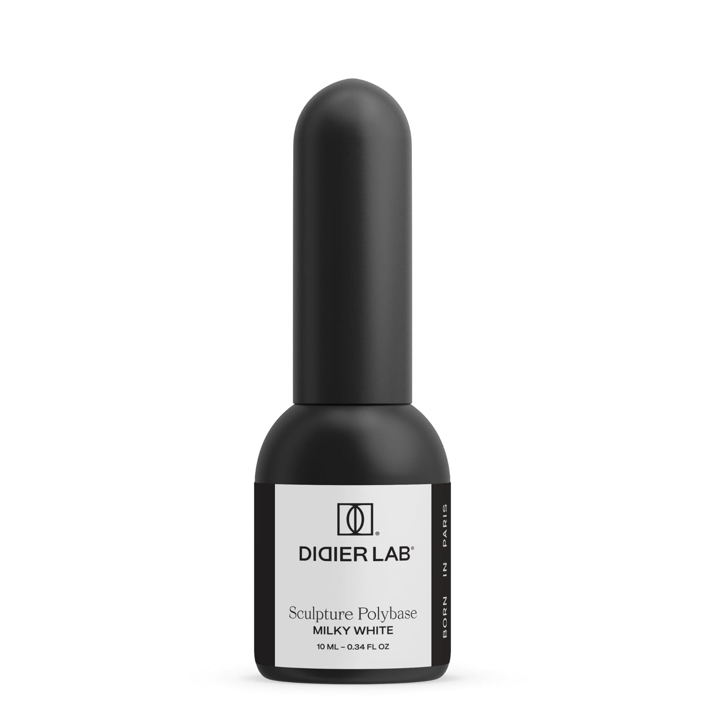 DIDIER LAB Sculpture Polybase LED UV Nail Polish Milky White - 2in1 Base Coat & Self-Leveling Nail Varnish - Strong Adhesion UV Gel Nail Polish - For