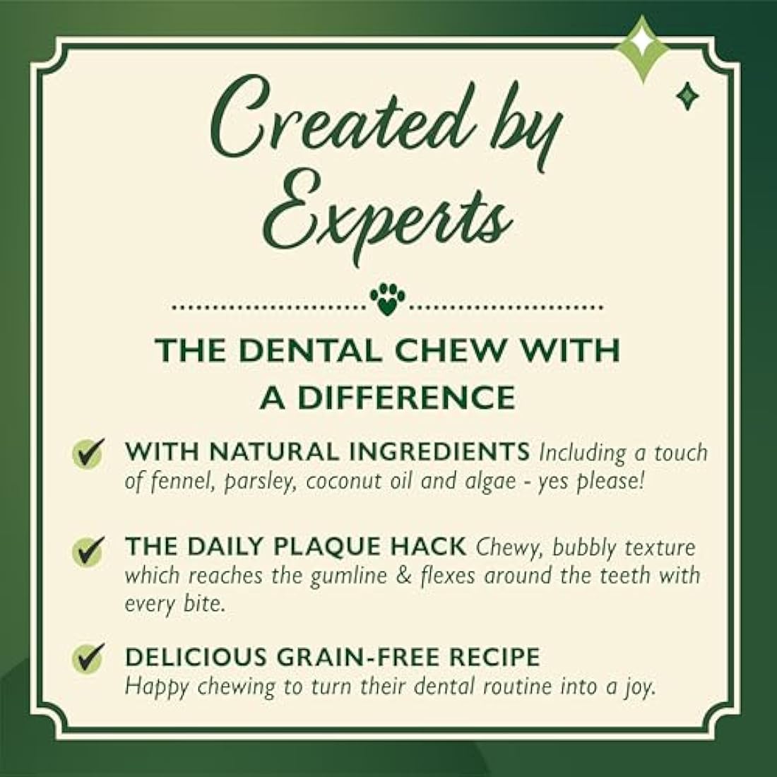 Lily's Kitchen Woofbrush Dental Chew - Natural Dental Sticks for Large Dogs (4 Packs of 7 Chews)