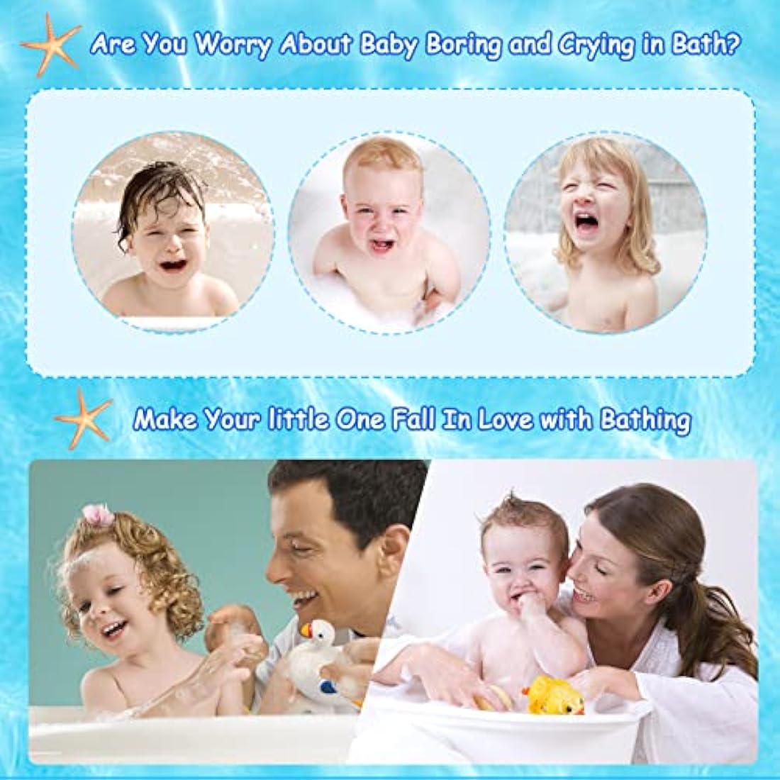BelleStyle Baby Bath Toys, Wind Up Bathtub Toys Paddling Pool Toys Swimming Floating Duck Penguin Swan Clockwork Water Toys for Kids Toddlers Boys Girls 4 Pieces