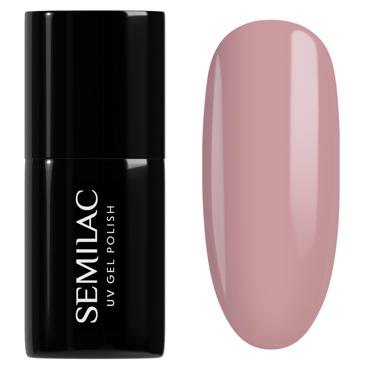 SEMILAC Gel Nail Polish 136 Creamy Muffin - Full Coverage Gel Polish - Soak Off Easy To Use LED/UV Nail Lamp - Long Lasting Manicure and Pedicure up