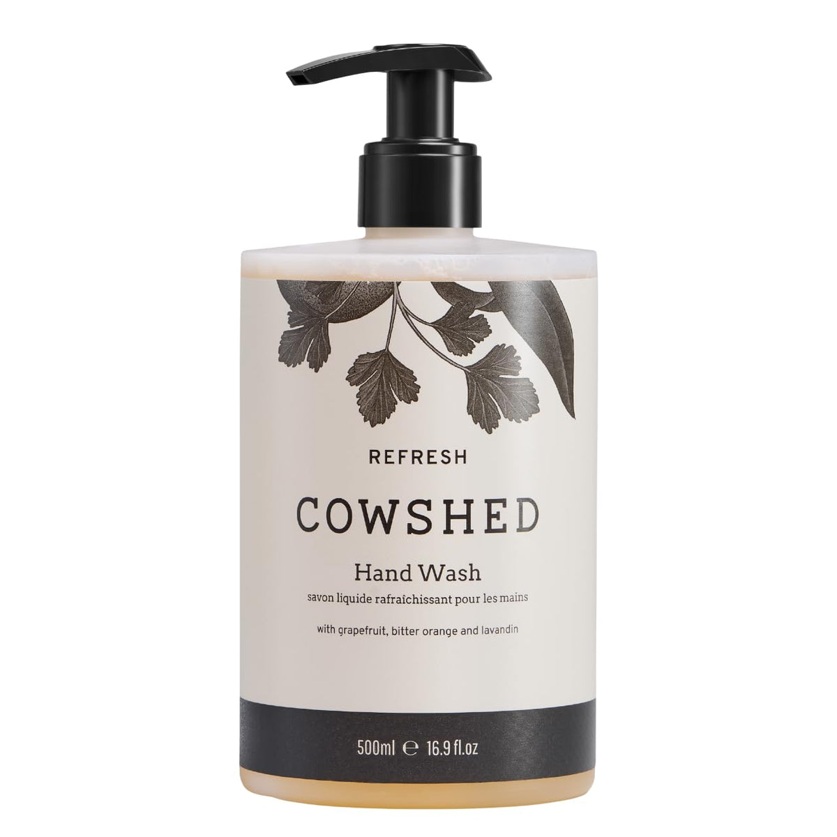 Cowshed Refresh Hand Wash 500ml | Grapefruit, Lavender & Bitter Orange Natural Soap | Luxury Hand Wash | Vegan & Paraben Free