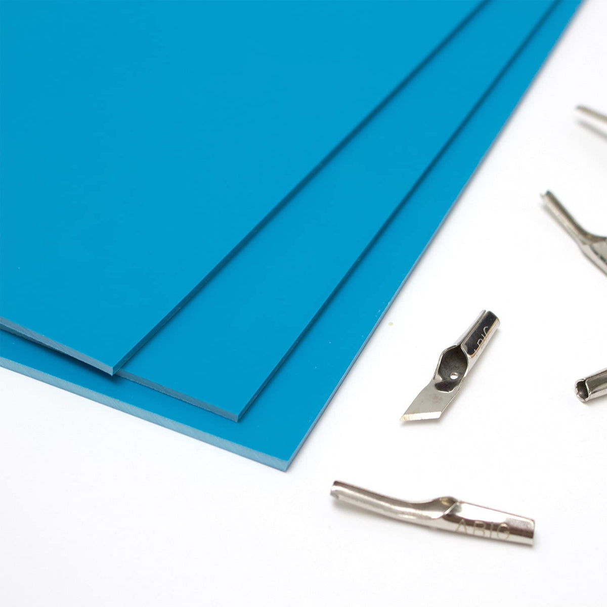 Artway Soft Cut Polymer A2 Sheets - Ideal for Printmaking/Lino Printing  Pack of 3 Sheets - Blue
