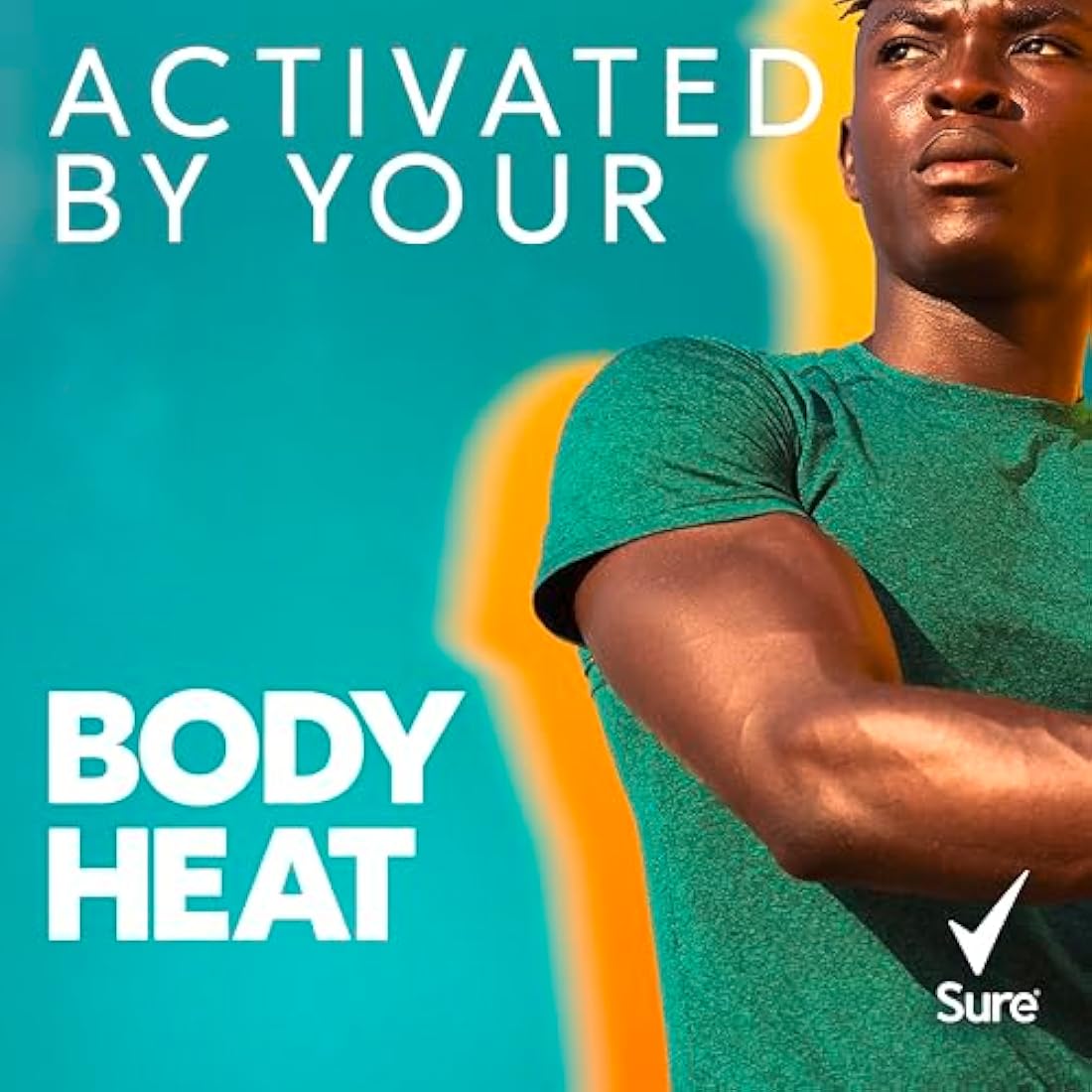 Sure Men Nonstop Protection Sensitive Anti-Perspirant Aerosol Men's Deodorant Spray with Body Heat Activated technology and a clean fragrance for 72 hour odour and sweat protection 6x 250 ml