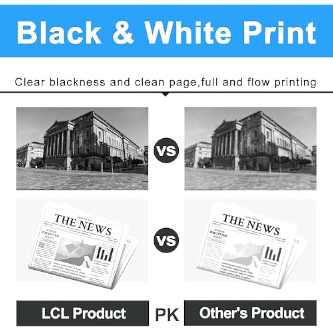 LCL T9441 Compatible Ink Cartridge Replacement for Epson T9441 T9442 T9443 T9444 for Epson WorkForce Pro WF-C5210 WF-C5210DW WF-C5290 WF-C5290DW WF-C5710 WF-C5710DWF WF-C5790 WF-C5790DWF (4 Pack)