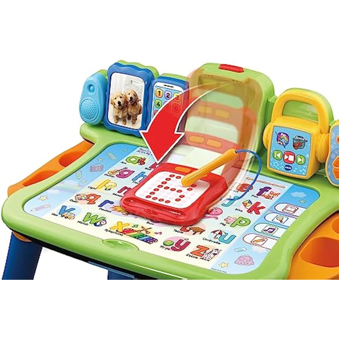 VTech Touch and Learn Activity Table - Musical Kids Desk with Letters, Phonics, Numbers, Music, Shapes, Animals and More - ages 3, 4 & 5 Year Olds, English Version