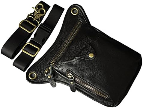 Xieben Leather Drop Leg Bag for Men Women Motorcycle Bike Riding Cycling Multi-Purpose Thigh Waist Fanny Pack Travel Hiking Sports Camping Pouch