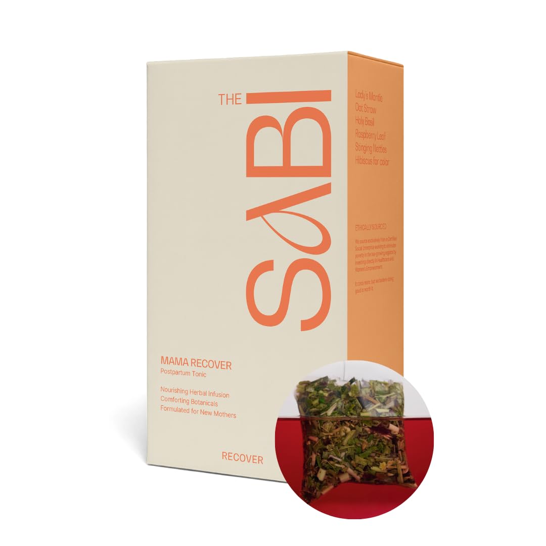Postpartum Infusion to Restore and Recover Post partum, 10 Giant Teabags | All-Natural Restorative Blend for First Year Post | Oat Straw, Ladys