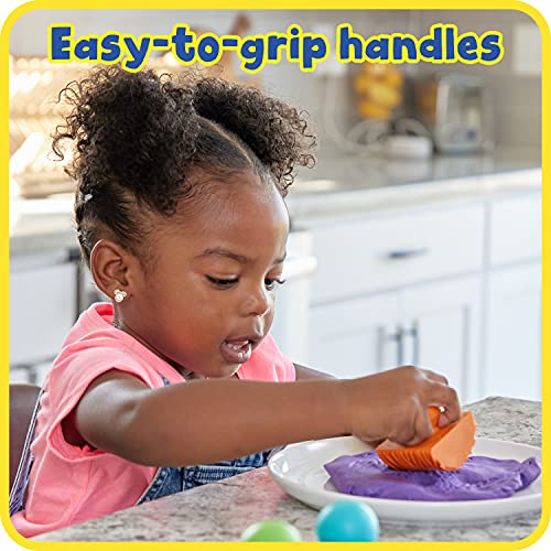 READY 2 LEARN Paint and Dough Animal Rockers | Set of 4 | Ages 2+ | Easy to Grip Arts and Crafts Stampers for Kids | DIY Textures and Patterns