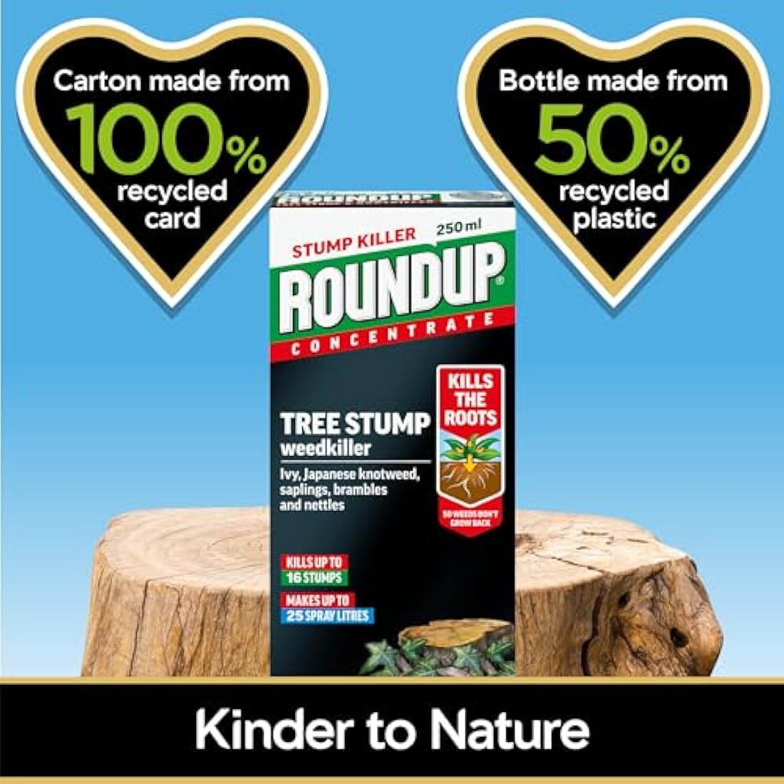 Roundup Tree Stump Weedkiller, Super Concentrate 250 ml