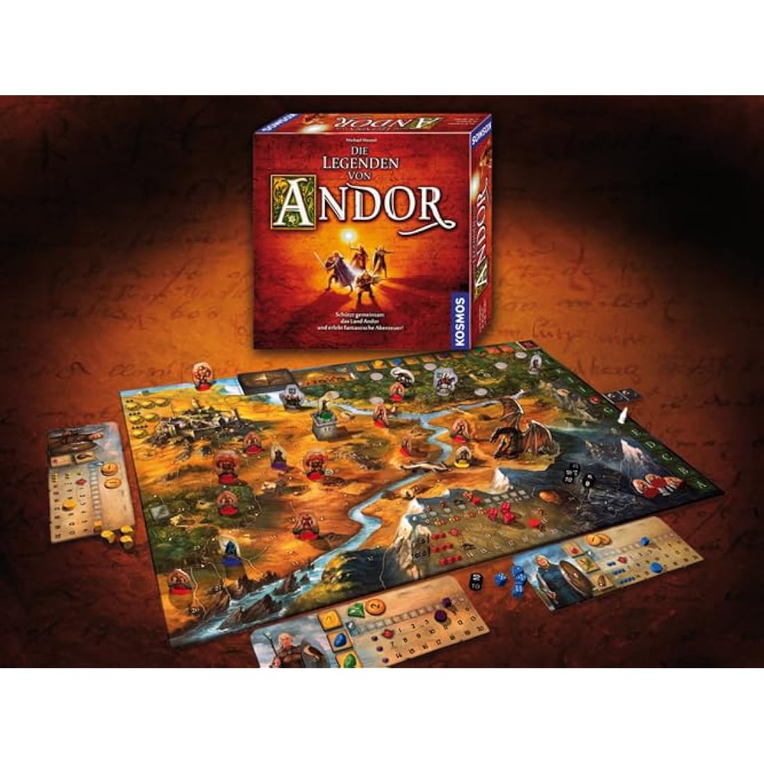 Kosmos Die Legenden von Andor: Schützt gemeinsam das Land Andor und erlebt fantastische Abenteuer! für 2-4 Spieler