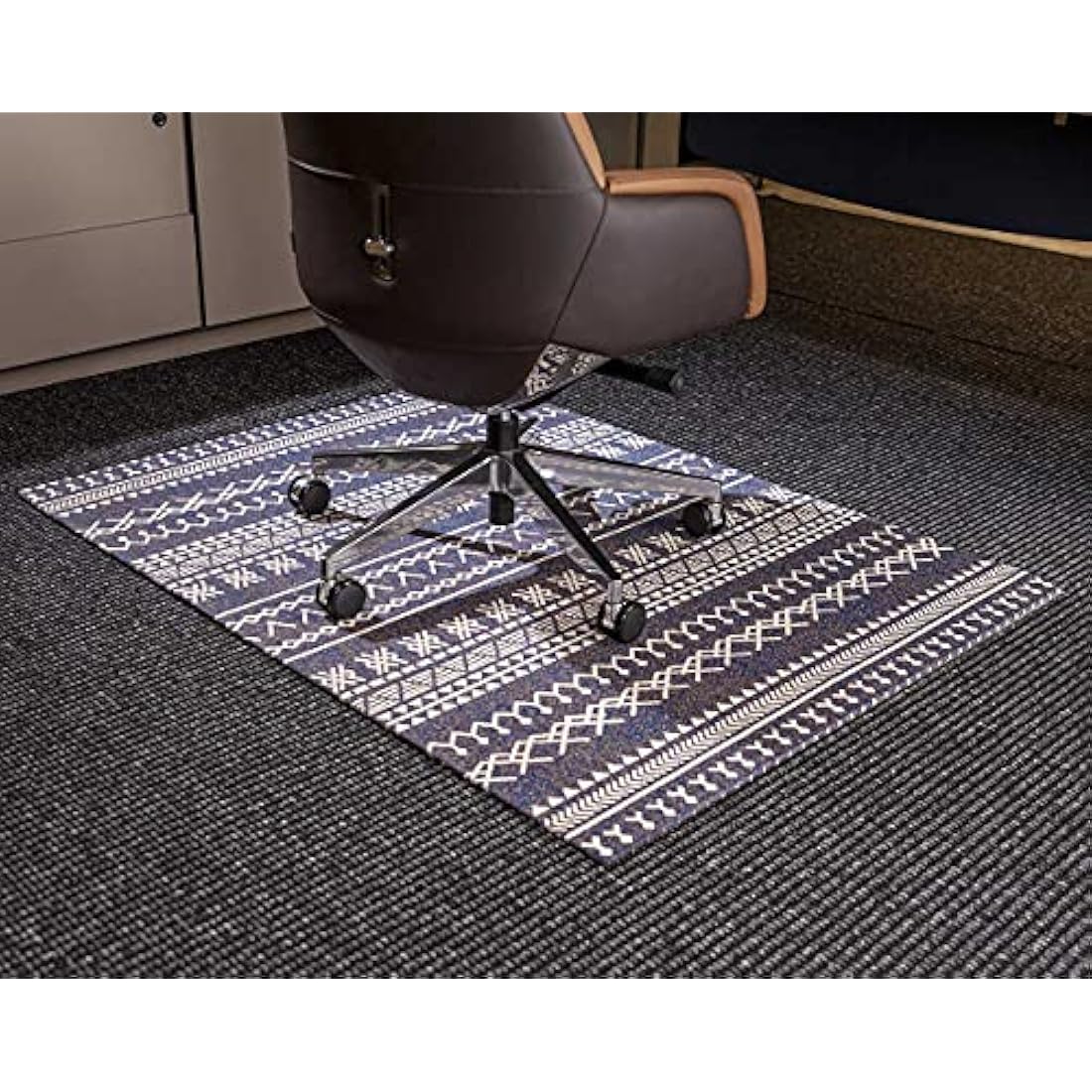 Luxury Office Chair Mat for Carpeted Floor, Desk Chair Mat hardwood floors, 136x100cm Chair Mat Protector Carpet for Home Office, protects wooden floors, anti-skidding, Morocco