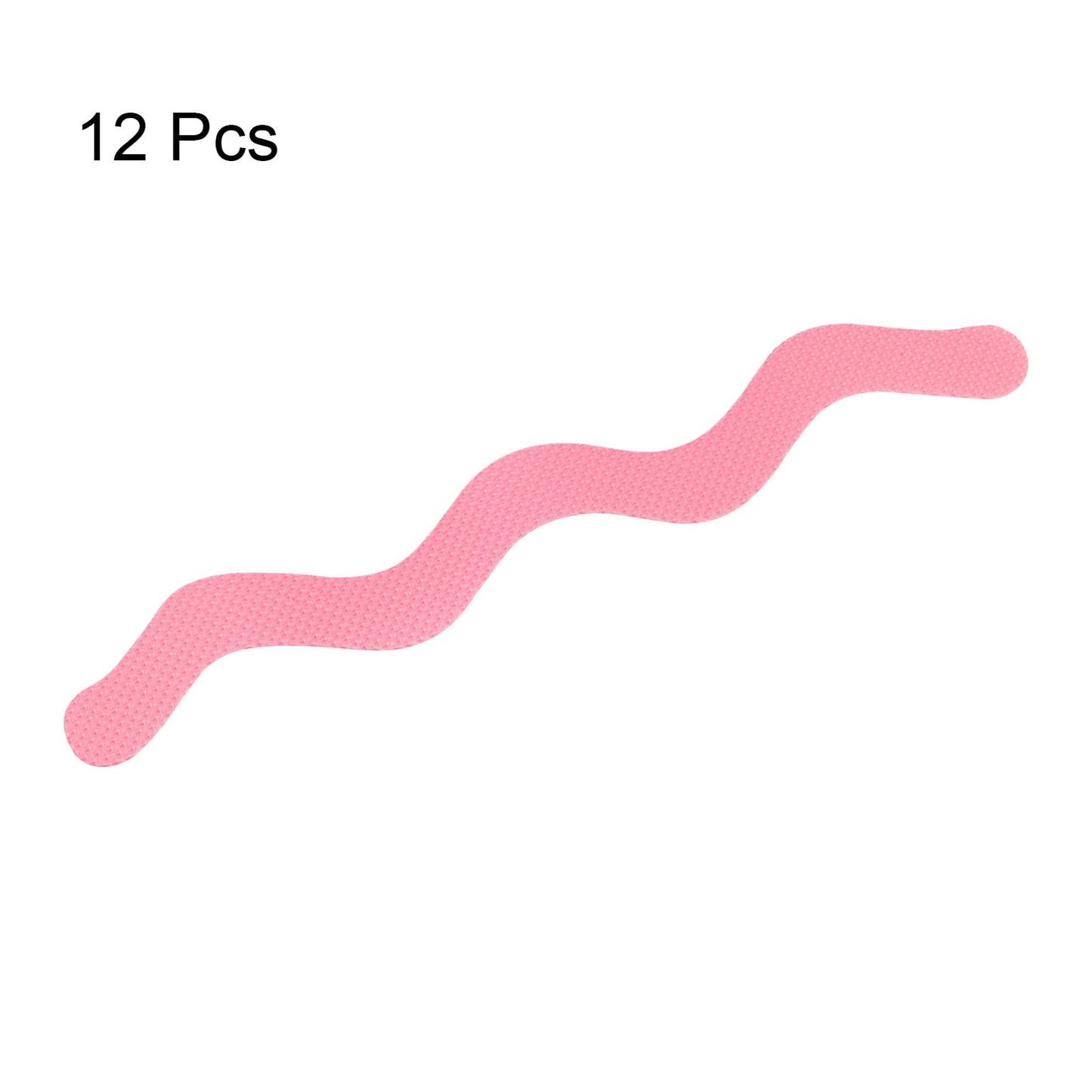 sourcing map 12pcs Non Slip Bathtub Stickers Bath Shower Floor 7.1" Anti-Slip Sticker Tape S-Shape Style Decals for Bathroom Kitchen Bathtub Treads
