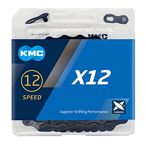 KMC X12 12 Speed Chain, BlackTech, 126 Link