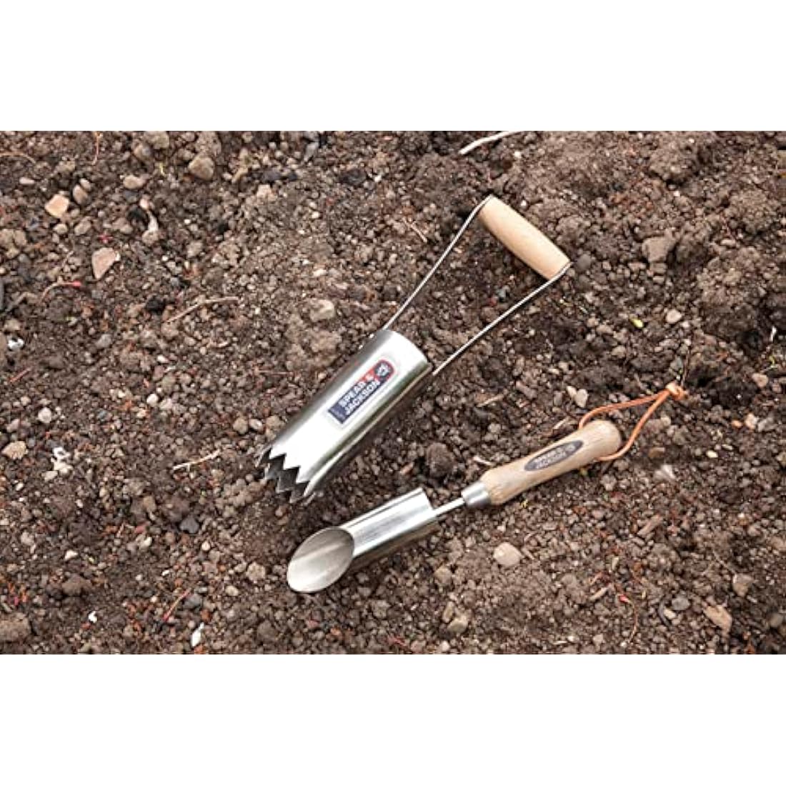Spear & Jackson 5710BP Traditional Stainless Steel Midi Bulb Planter, Blue
