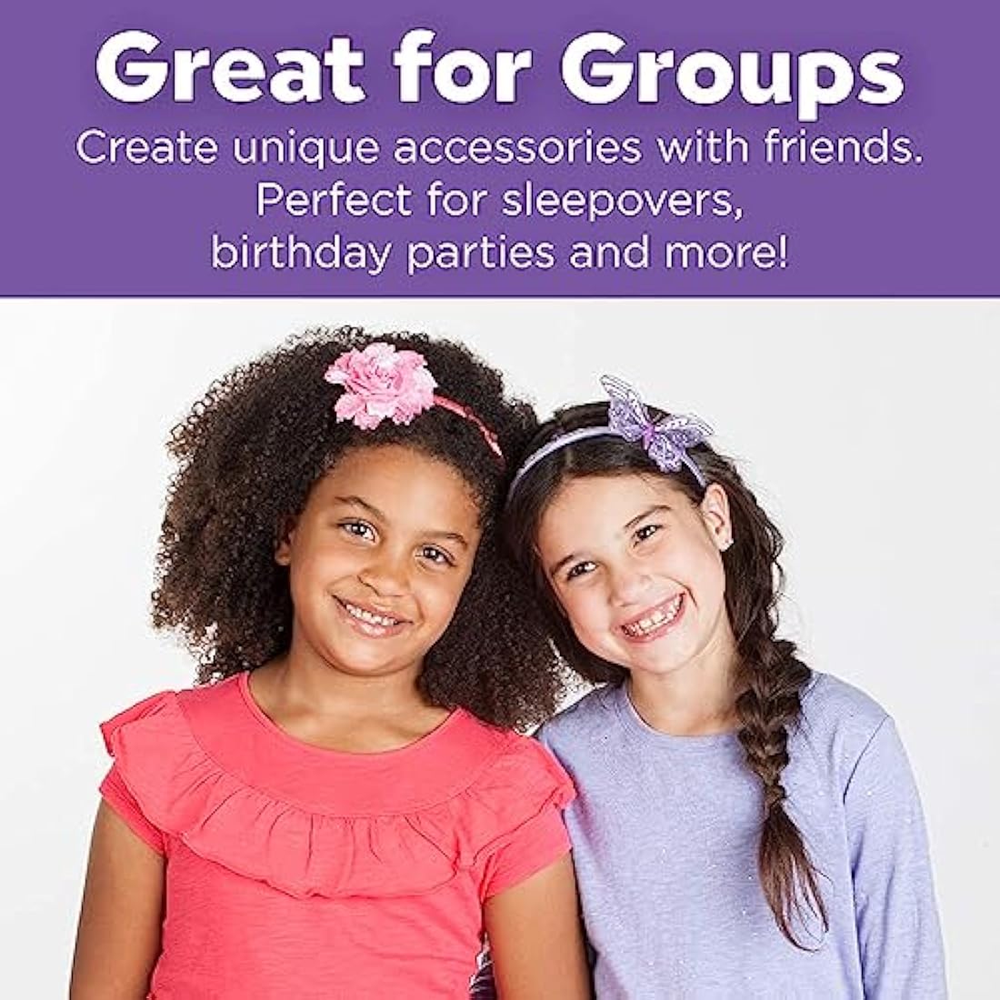 Creativity for Kids Fashion Headbands Craft Kit, Makes 10 Unique Hair Accessories (Packaging May Vary)
