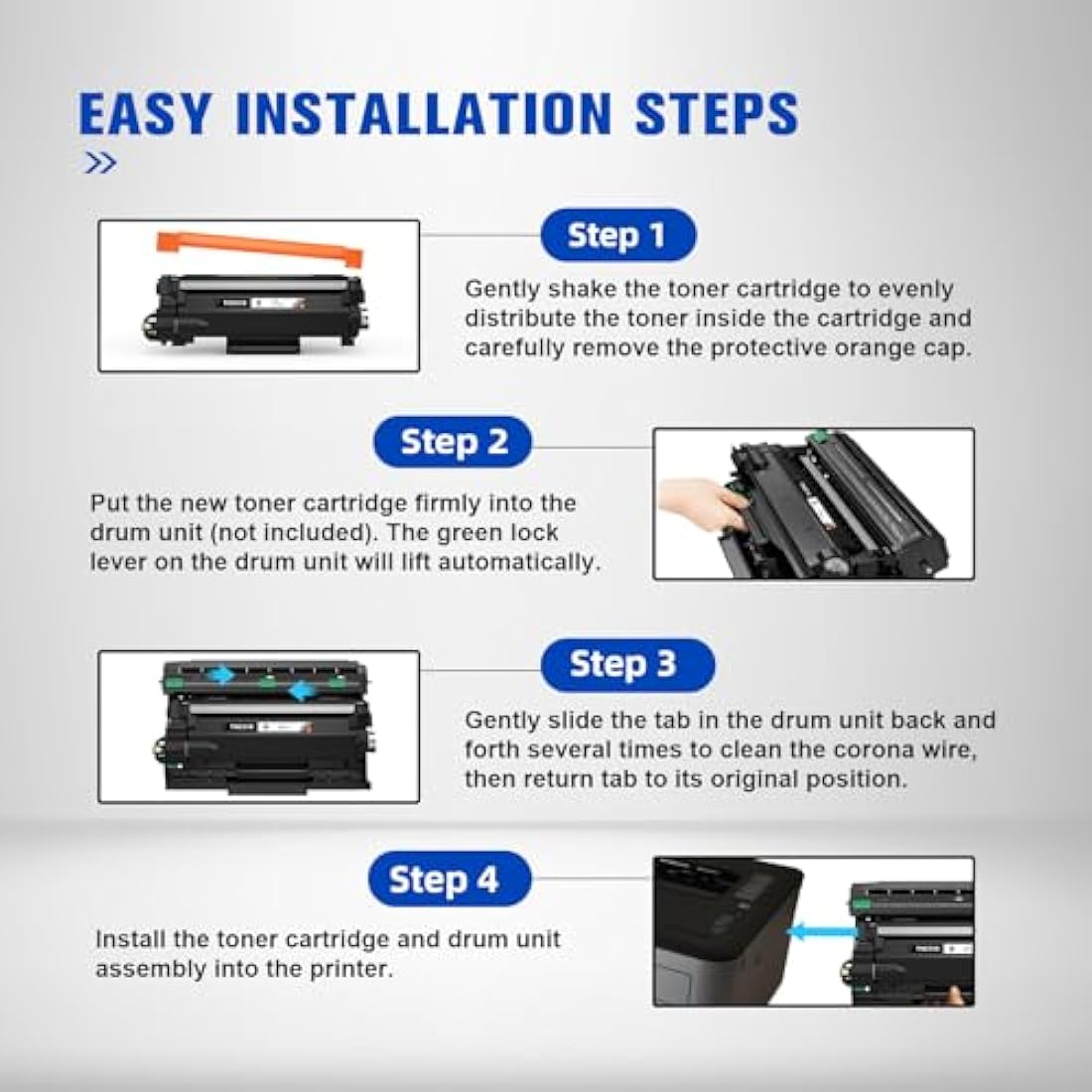 Q-image TN2510 TN 2510 Toner Cartridge Compatible for Brother TN-2510 for Brother DCP-L2620DW DCP-L2627DW DCP-L2660DW HL-L2400DW HL-L2400DWE HL-L2445DW HL-L2447DW MFC-L2800DW MFC-L2835DW(2 Black)