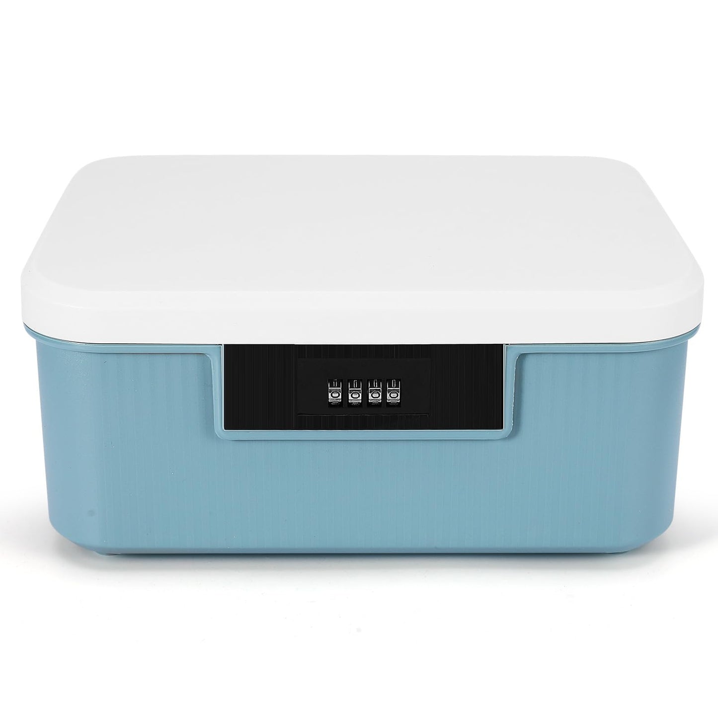 DEECOZY Lockable Medicine Box with 4 Digital Combination Lock, Medicine Storage Box, Privacy Container with Built in Removable Tray, Lockable Storage