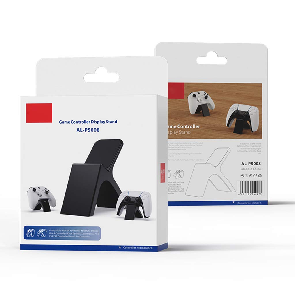 SHOTAY Game Controller Display Stand,Gamepad Rack Handle Bracket Stand Holder Storage Display for PS5 Game Controller Accessories Black