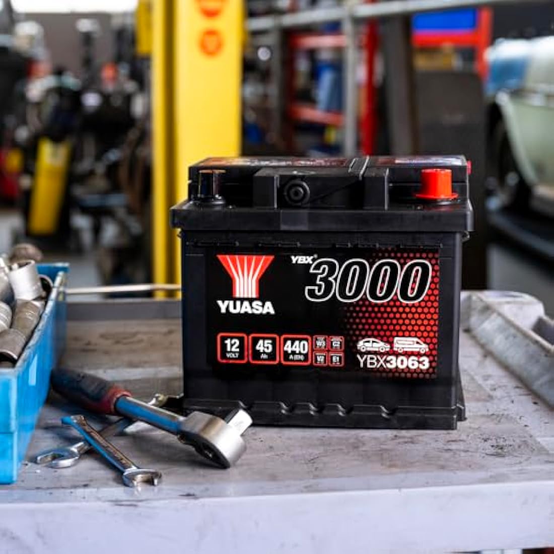 Yuasa YBX3063 12V 45Ah 440CCA Sealed Maintenance Free Car Battery