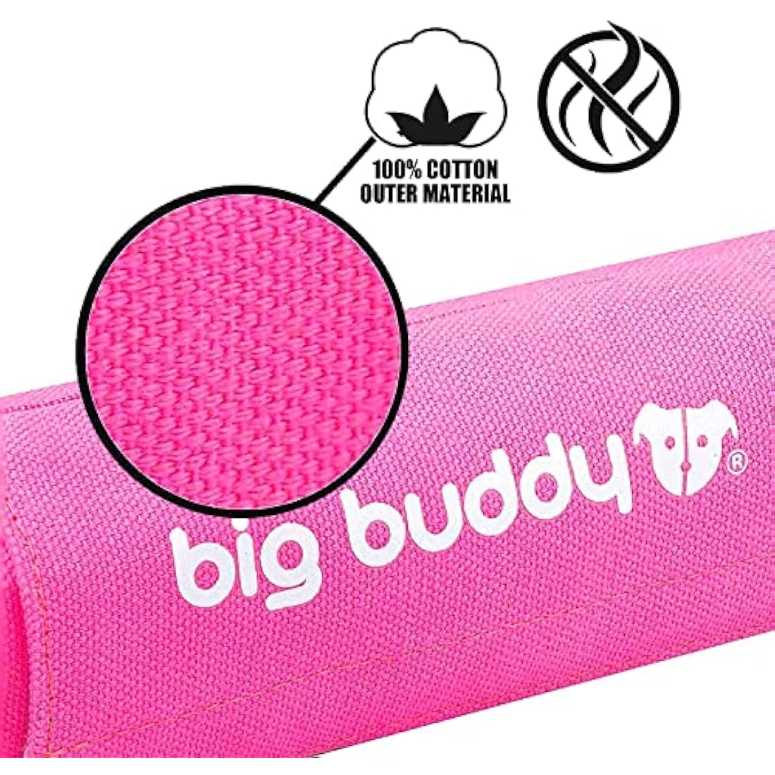 big buddy - Canvas Food Fetch Dummy, Treat Retrieval Bag for Dog Training (Single Pack, Pink)