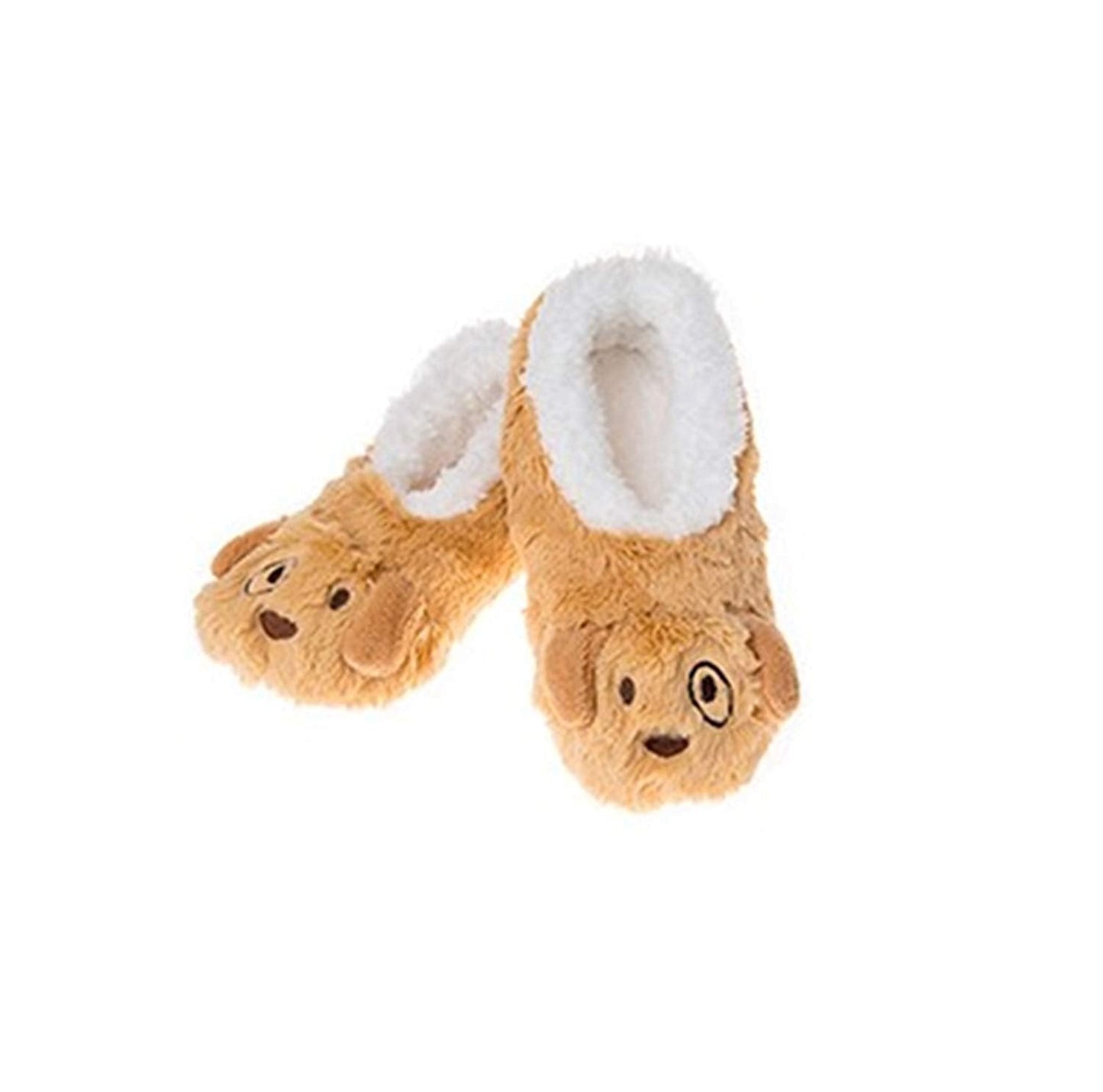 Snoozies Childrens Animal Soft Sherpa Fleece Fluffy Slippers