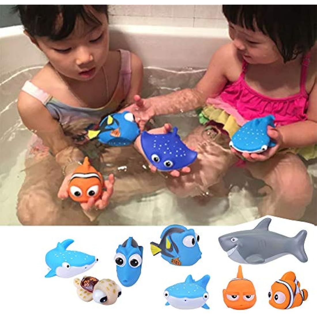 Finding Dory Nemo Bath Squirters Bath Toys for Baby &Toddler Toys Shower and Swimming 6Pcs