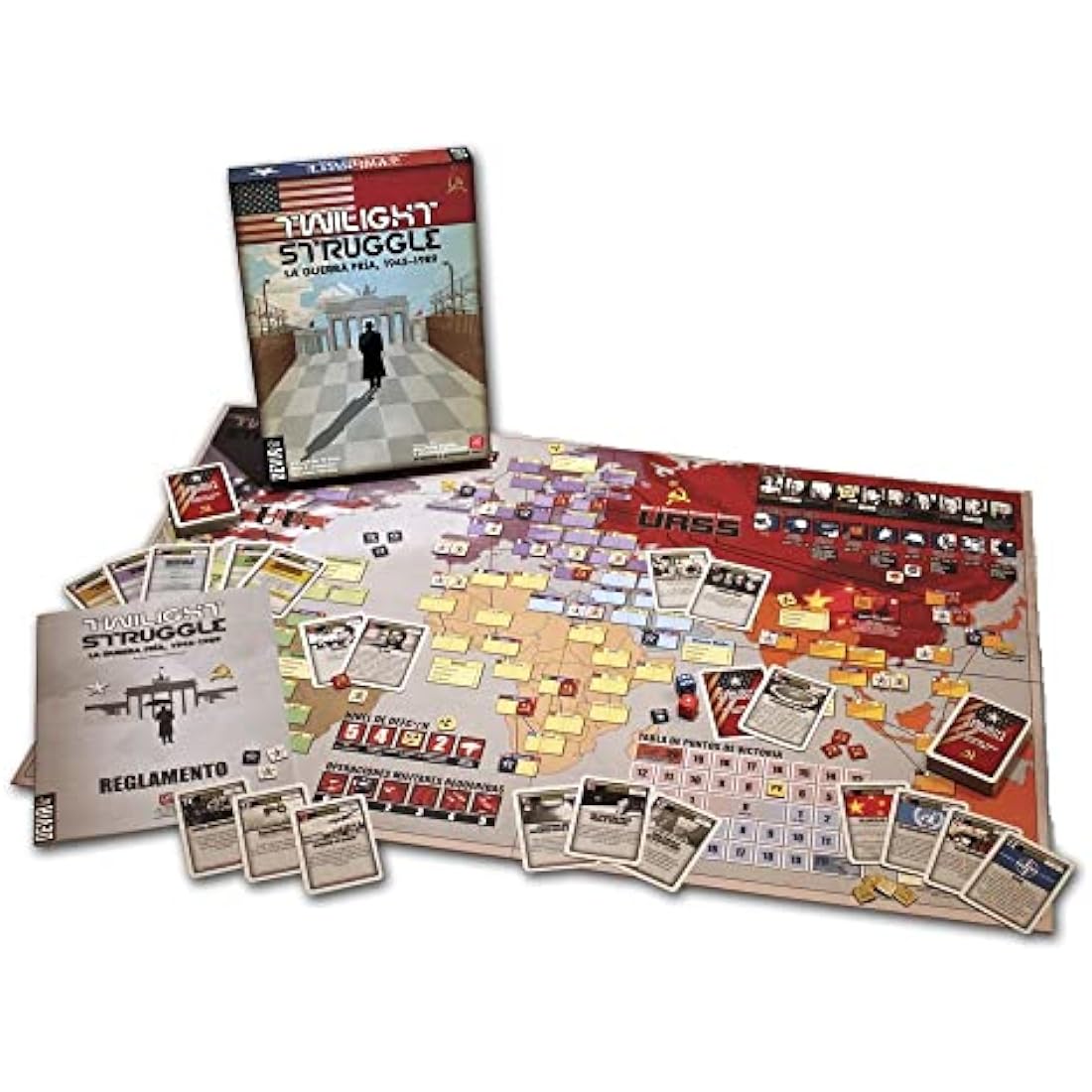 Devir BGTWIST Twilight Struggle, Strategic Board Game, Multicoloured, Talla unica