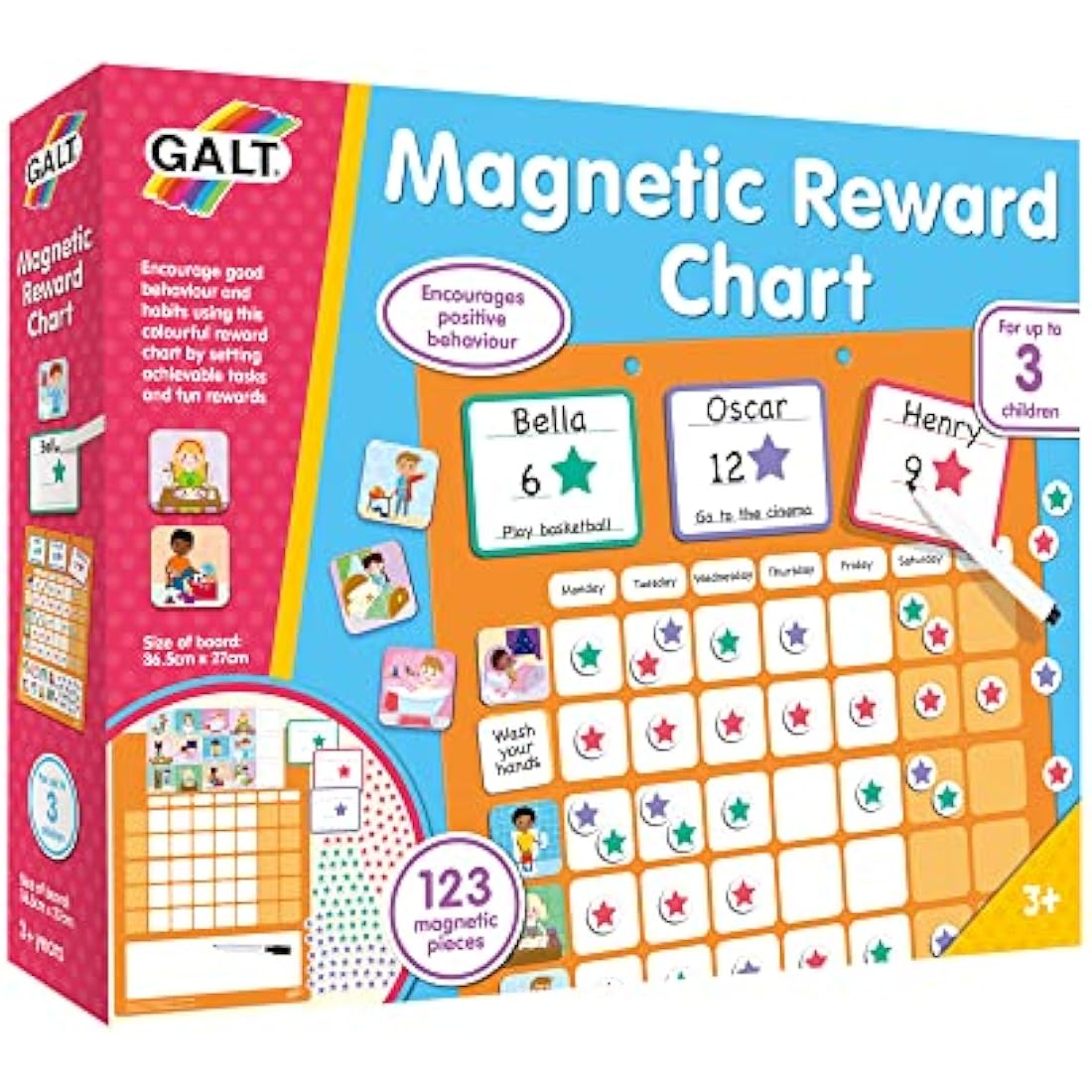 Galt 1105605 Toys Reward Chart, Encourage Good Behaviour And Habits, Ages 3 Years Plus, Multicolored