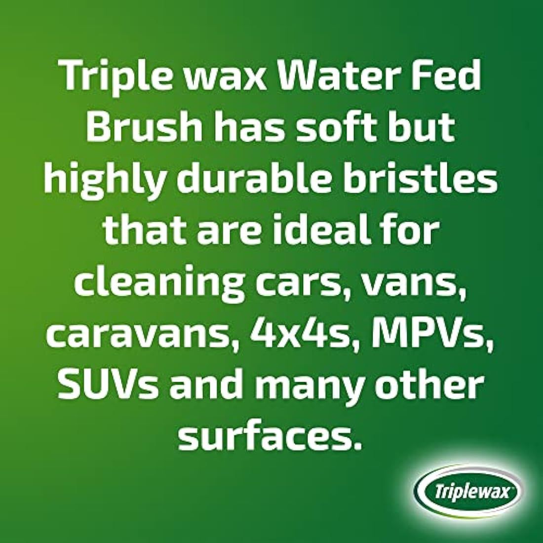 Triplewax CTA127 Wash Brush Water Fed - Yellow