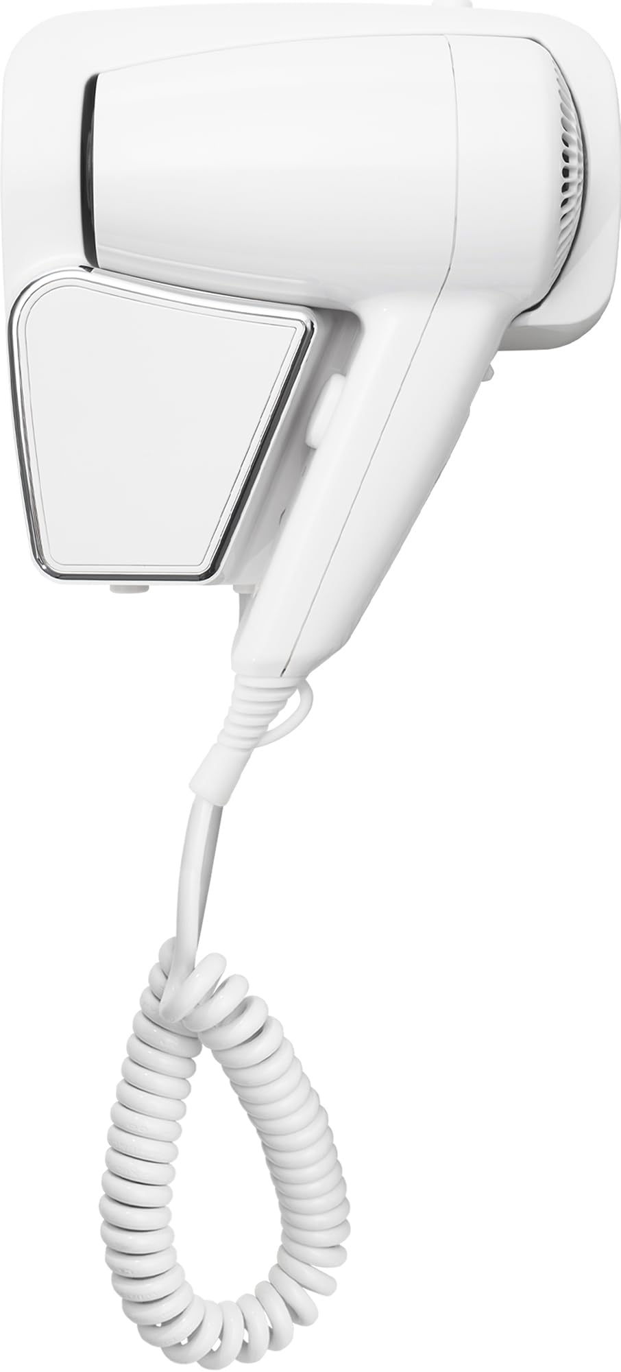 Corby 1200W Wall/Drawer Mounted Hair Dryer (Linton/RCY-67250) Without Shaver Socket in White & Chrome