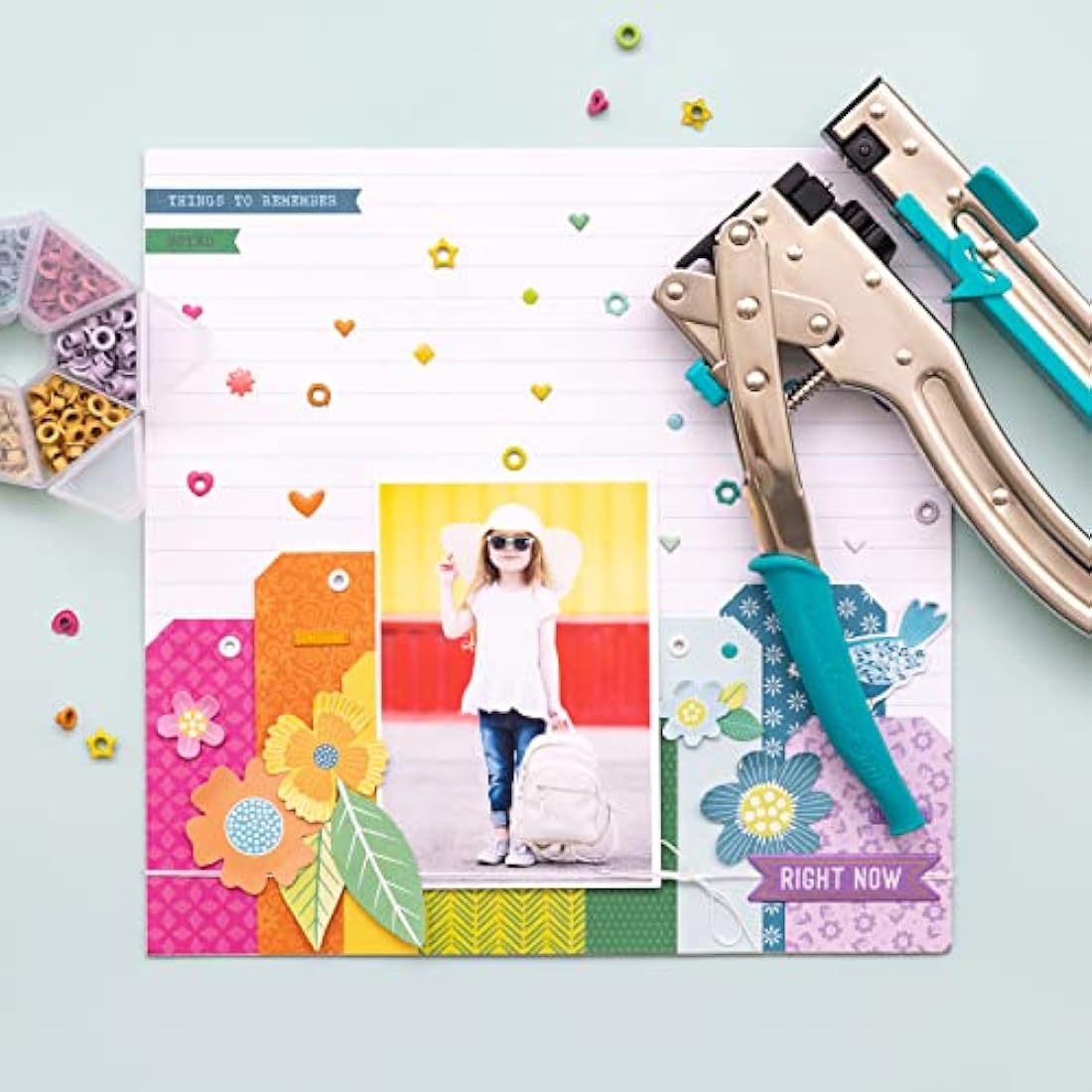 We R Memory Keepers Crop-a-Dile II Big Bite Punch, Aqua