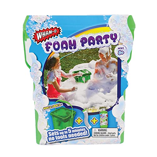 Wham-O 381031 Foam Party Foam Machine with Hose, Adaptor for Water Connection, 300 ml Foam Liquid, Easy to Assemble, from 3 Years