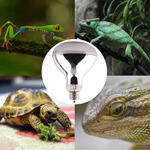 DERNORD Mercury Vapour Bulb Tortoise - 160W UVA UVB Heat Lamp Bulb for Reptile Turtle Snakes Bearded Dragon Vivarium Spotlight Basking Bulbs E27 Screw