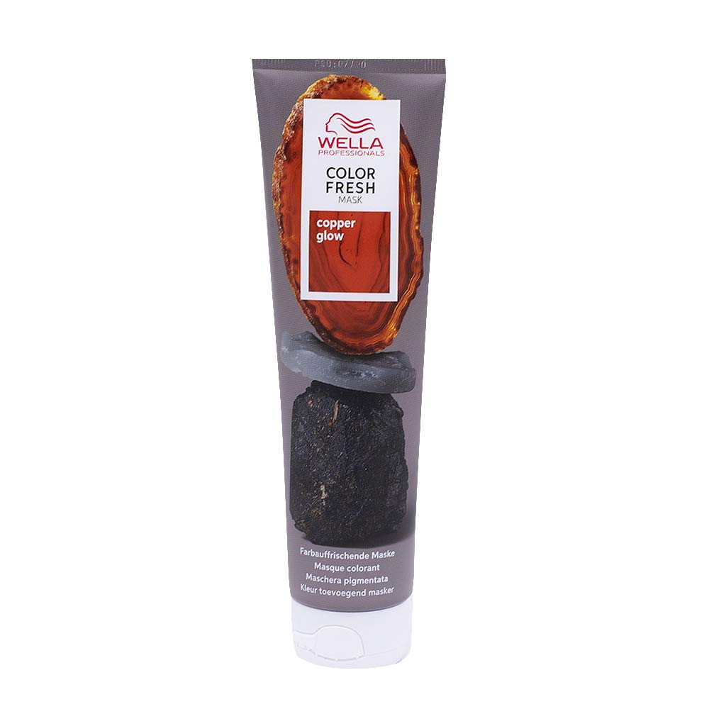 Wella Professionals Color Fresh Mask Copper Glow - Hair Treatment to Revitalise and Change Hair Colour - Nourishing Tint with Avocado Oil - for Medium