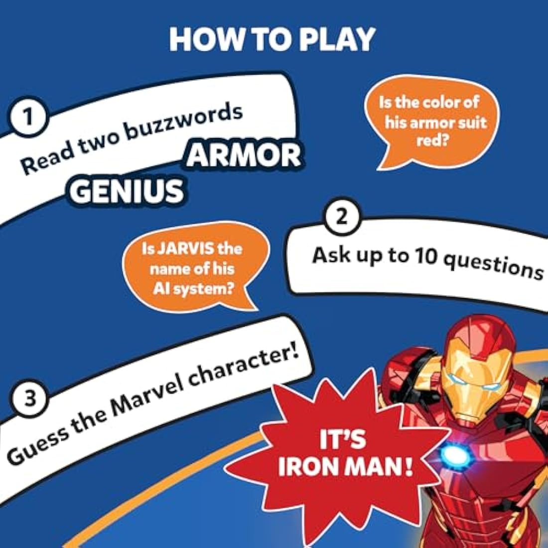 Skillmatics Guess in 10 Marvel, Perfect for Boys, Girls, Kids, Teens, Adults Who Love Card Games, Board Games, Toys, Avengers, Spiderman, Iron Man, Gifts for Ages 8, 9, 10 and Up