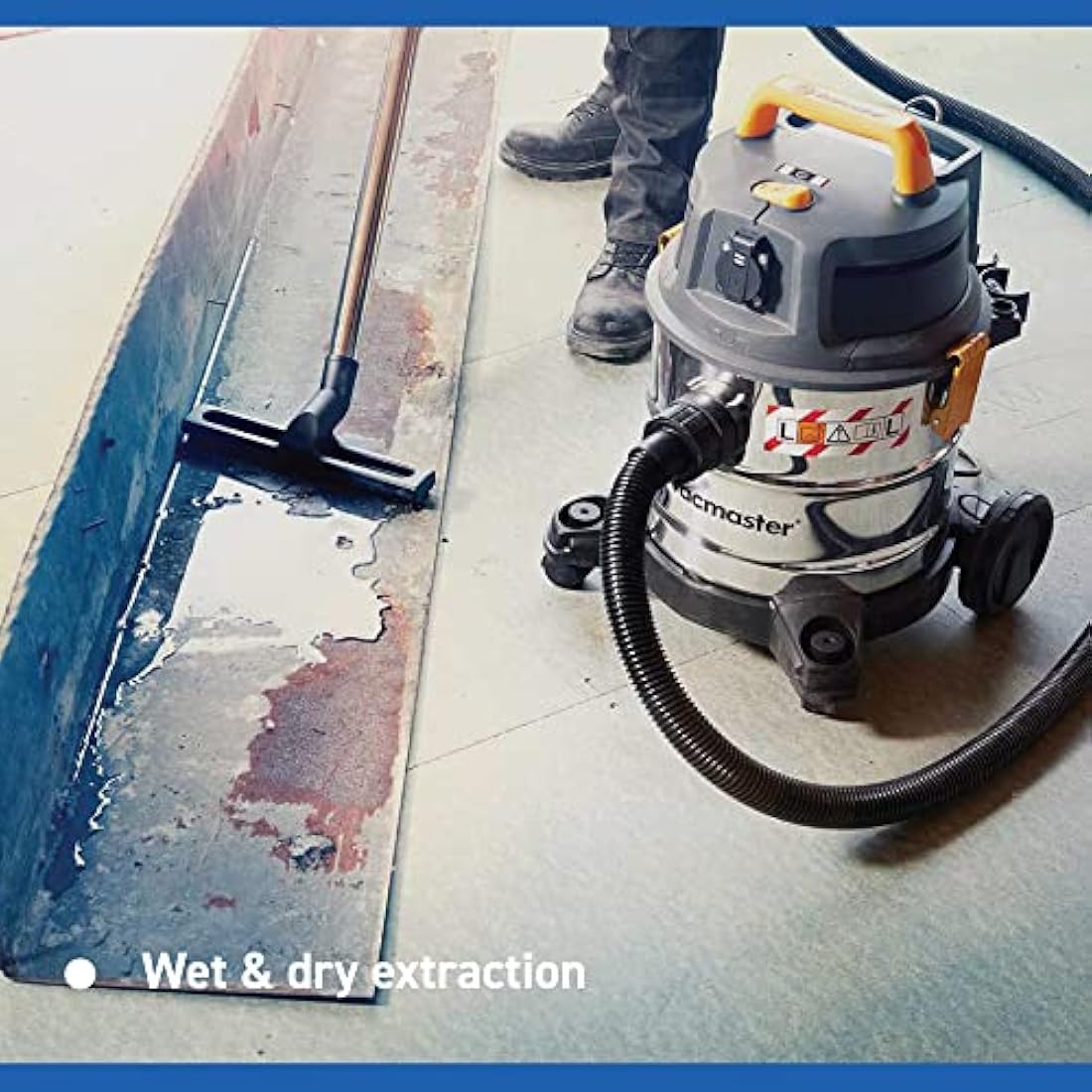 Vacmaster Wet and Dry Vacuum Cleaner 20L. 240V L Class Industrial Dust Extractor. Powerful 1600W Motor, Power Take Off & Dual HEPA 13 Filtration. For Trade, Commercial & Professional Use