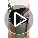 Curver Metal Effect 70% Recycled Kitchen Pedal Touch Deco Bin 50 Litres - Silver