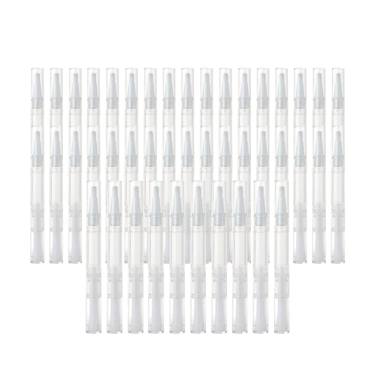 3ml Nail Twist Pens Empty Transparent Nail Oil Pen with Brush Tip Empty Cuticle Oil Pen Cosmetic Container Pen Lip Gloss Tubes for Lip gloss, Nail