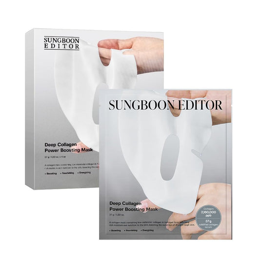 SUNGBOON EDITOR Deep Collagen Overnight mask 37gx4ea | Original Hydrating Face Mask | Real Collagen 2,160,000PPB for Elasticity |TikTok Trend Items