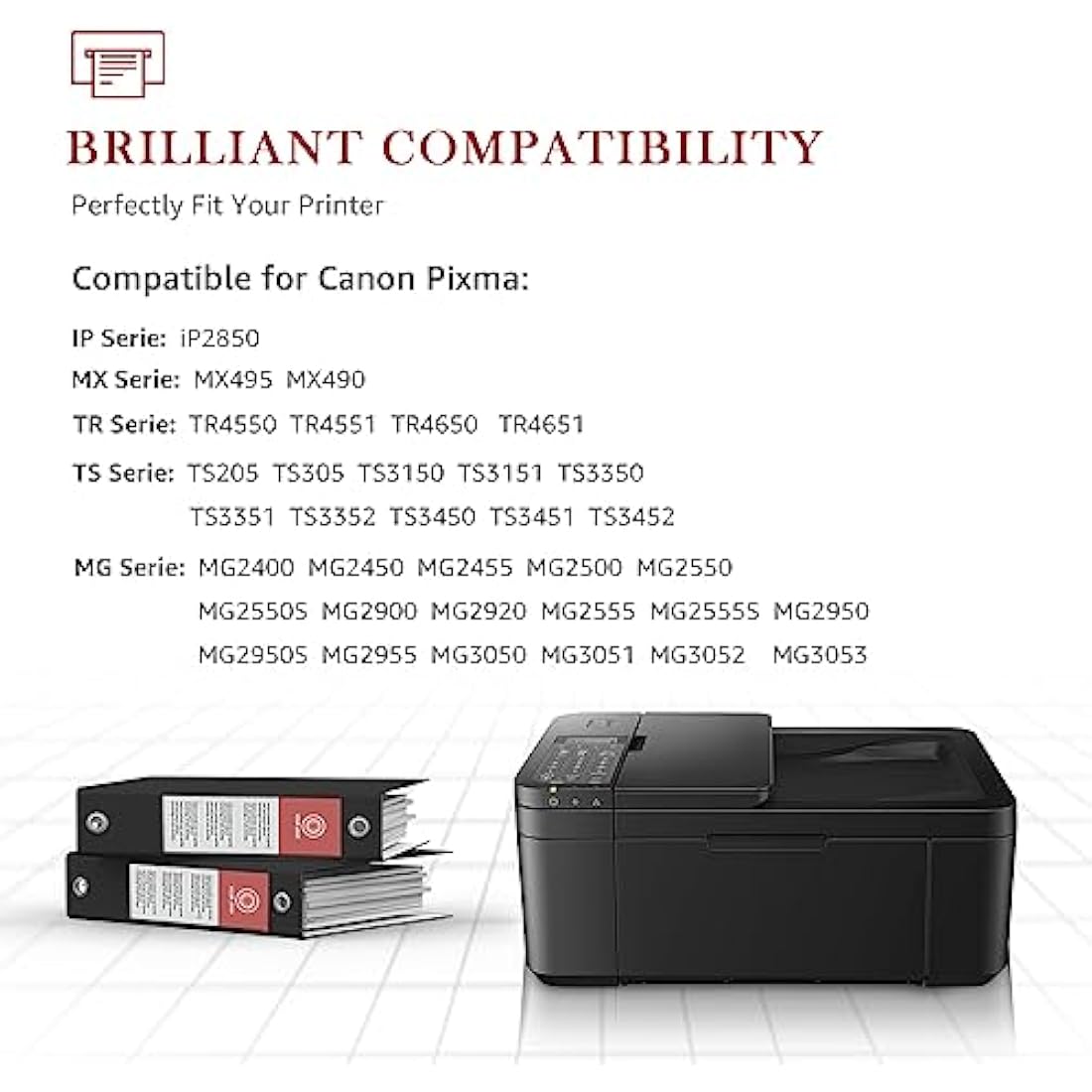 Toner Kingdom PG-545XL CL-546XL Replacement for Canon 545 546 Ink Cartridges 545XL 546XL for Canon Pixma TS3350 TS3450 TS3451 TS3150 MG2550S MG3050 MG2950 TR4550 TR4650 MX495 (1 Black 1 Tri-color)