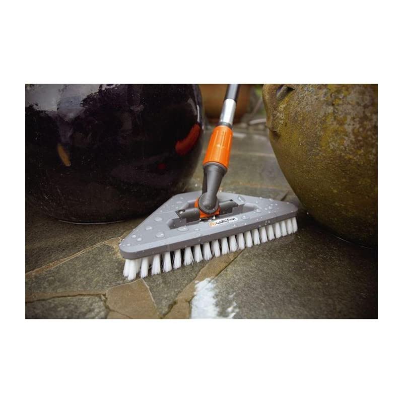 Gardena Joint Ccrubber: Water-Bearing Cleaning Brush with Joint for the Clean System for Effective Cleaning of Corners and Angles (5562-20)
