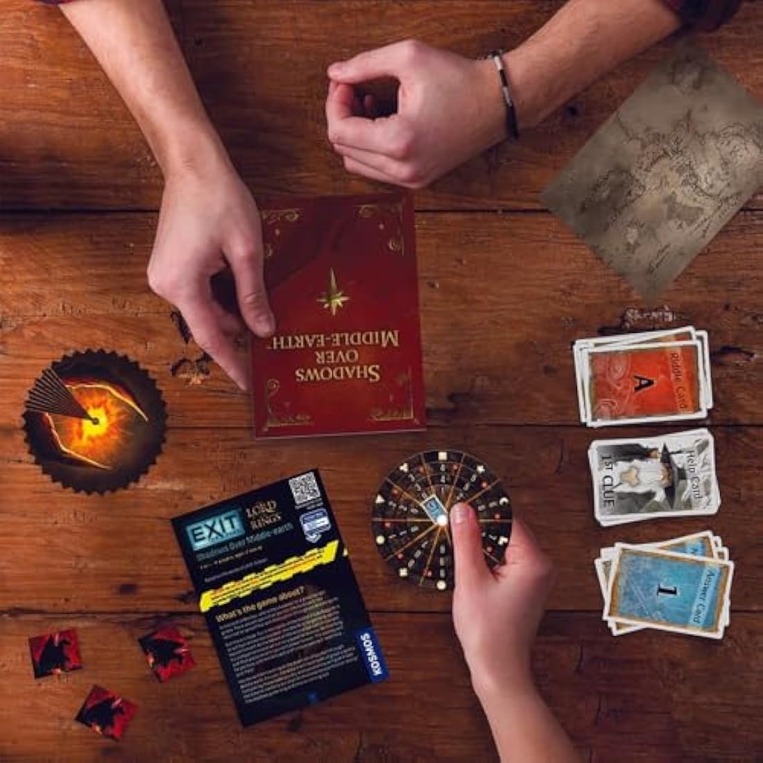 Thames & Kosmos EXIT: The Lord of the Rings - Shadows Over Middle-earth, Escape Card Game, Family Games for Game Night, 2022 ASTRA Best Toys for Kids Finalist, For 1 to 4 Players, Ages 10+
