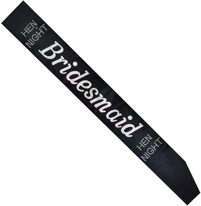 hen  Party Bridesmaid Sash, Unisex    One Size