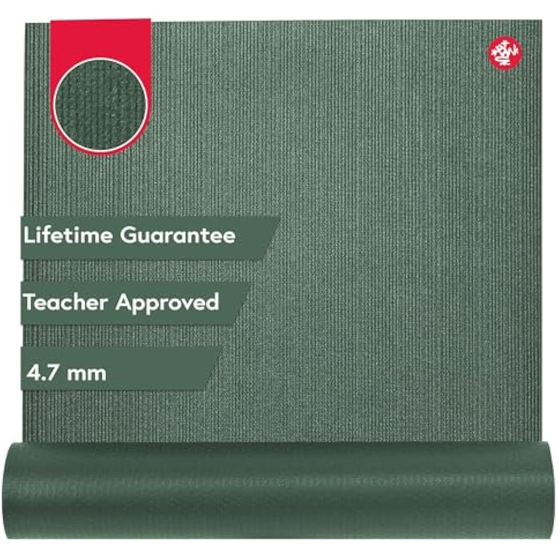 Manduka PROlite Yoga Mat - 1 Teacher Recommended, Grippy Textured 6mm ultra-dense, Hot Yoga Workout, Studio at Home Pilates