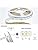 GIDEALED 32.8ft/Roll 24V RGBWW LED Lights Strip,Dimmable RGB Cool White Warm White(2700K-6000K)SMD5050 6 Wire Full Color Ambiance Daylight RGBCCT StripLight Plus,Only Non Waterproof 10m LED Tape Light