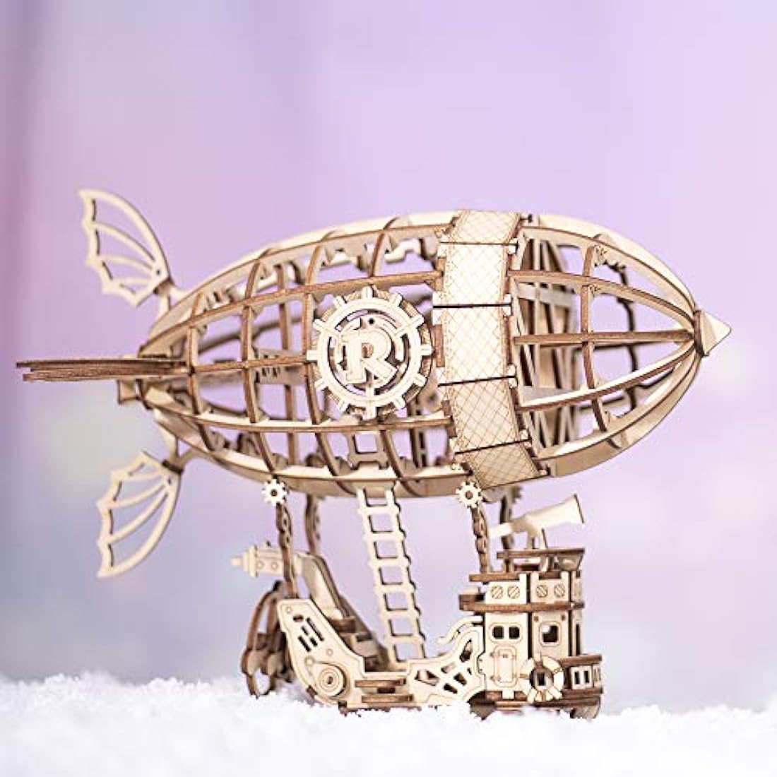Rolife 3d Wooden Puzzle Woodcraft Construction Kit Model Kits For Kids, Teens and Adult (Airship)