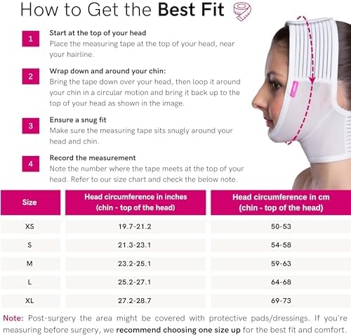 LIPOELASTIC- FM extra- Post Surgical Chin and Neck Lifting Compression Mask